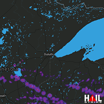 Hail Map North Branch, MN 07-19-2019