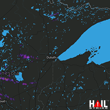 Hail Map Holdingford, MN 07-26-2019