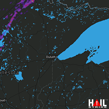 Hail Map Staples, MN 06-09-2020