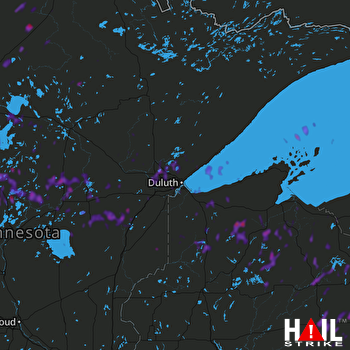 Hail Map Park Rapids, MN 08-08-2020