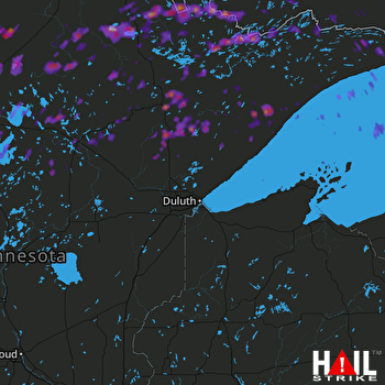 Hail Map Park Rapids, MN 09-14-2017