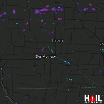 Hail Map Perry, IA 08-28-2018