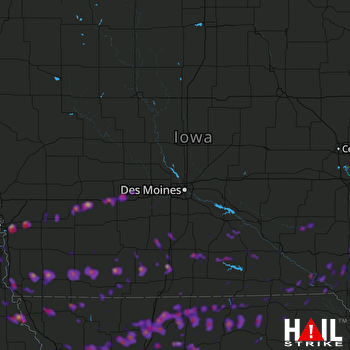 Hail Map Omaha, NE 05-28-2019