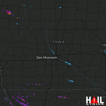 Hail Map Maryville, MO 08-16-2019