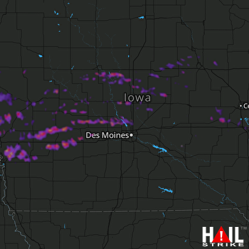 Hail Map Ames, IA 09-14-2019