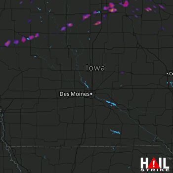 Hail Map Mason City, IA 10-01-2019