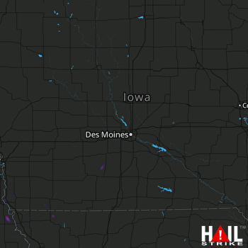 Hail Map Peru, NE 10-10-2019