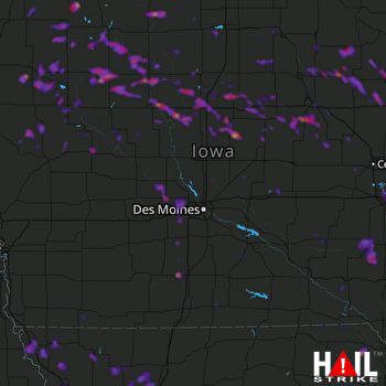 Hail Map Fort Dodge, IA 06-05-2020