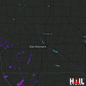 Hail Map Omaha, NE 06-20-2021