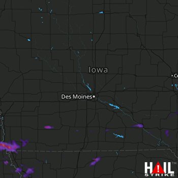 Hail Map Gretna, NE 06-25-2021