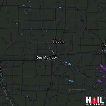 Hail Map Washington, IA 07-29-2021