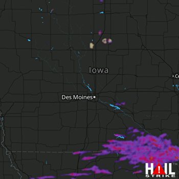 Hail Map Kirksville, MO 08-12-2021