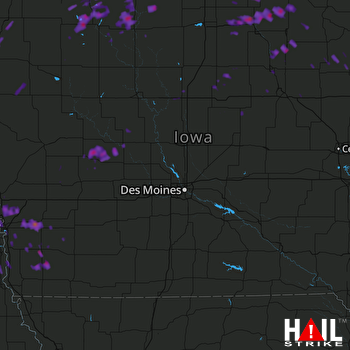 Hail Map Gretna, NE 06-12-2017