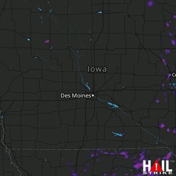 Hail Map Fairfield, IA 06-14-2017