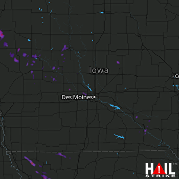 Hail Map Sioux City, IA 07-03-2017