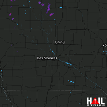 Hail Map Lake Park, IA 07-05-2017