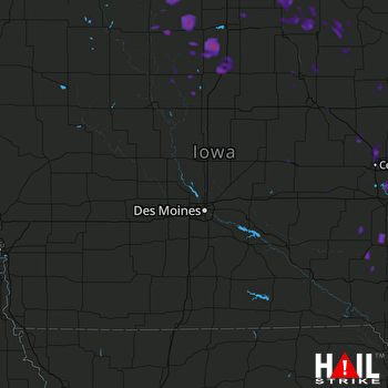 Hail Map Anamosa, IA 07-10-2017