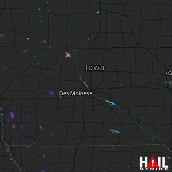 Hail Map Stuart, IA 08-20-2017