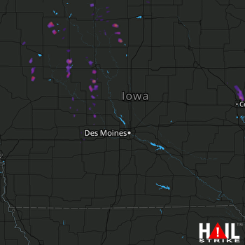 Hail Map Marion, IA 08-27-2017