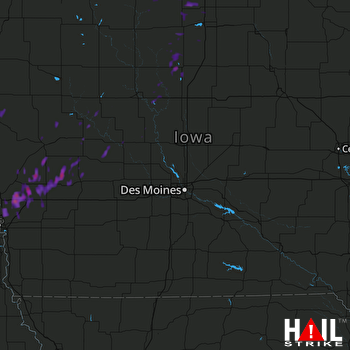 Hail Map Clarion, IA 09-16-2017