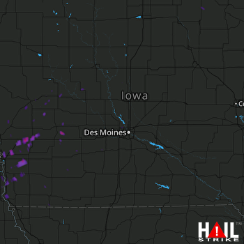 Hail Map Carter Lake, IA 09-17-2017