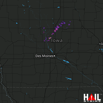 Hail Map Boone, IA 04-18-2018