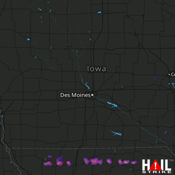 Hail Map Princeton, MO 05-20-2018