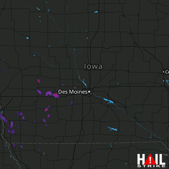 Hail Map Glenwood, IA 06-07-2018