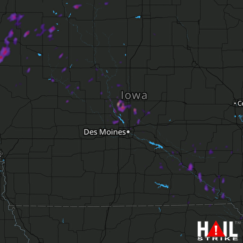 Hail Map Ames, IA 06-14-2018