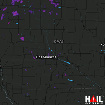 Hail Map Spirit Lake, IA 06-24-2018