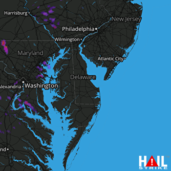 Hail Map Glen Burnie, MD 08-21-2017
