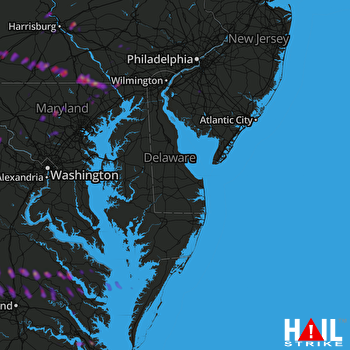 Hail Map Glen Allen, VA 05-10-2018