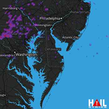 Hail Map Fairfax, VA 05-15-2018