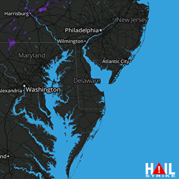 Hail Map Palmyra, PA 07-04-2018