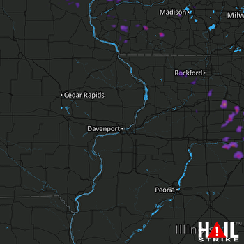 Hail Map Lockport, IL 05-16-2019