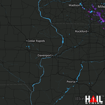 Hail Map Mchenry, IL 08-08-2019