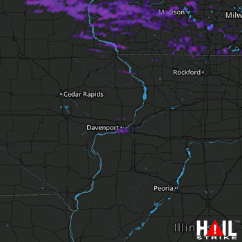 Hail Map Baraboo, WI 06-18-2021
