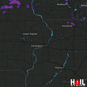 Hail Map Rockford, IL 05-15-2017