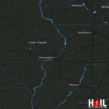 Hail Map Eldora, IA 05-17-2017