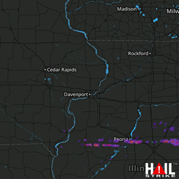 Hail Map Peoria, IL 05-26-2017