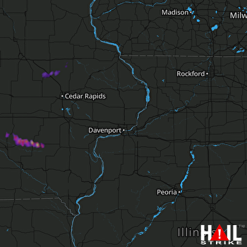 Hail Map Sigourney, IA 05-27-2017