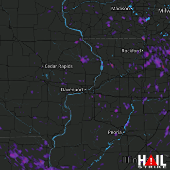Hail Map Rockford, IL 06-14-2017