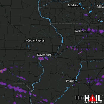 Hail Map Barrington, IL 06-18-2017