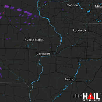 Hail Map Knoxville, IA 06-23-2017