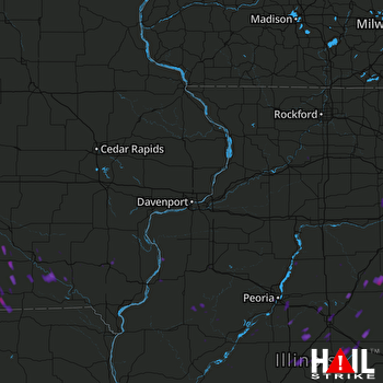 Hail Map Melcher-dallas, IA 07-04-2017