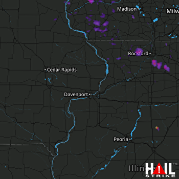 Hail Map Sycamore, IL 07-20-2017