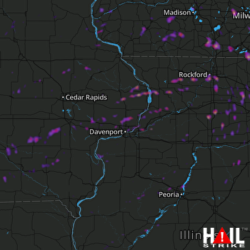 Hail Map Rockford, IL 05-02-2018