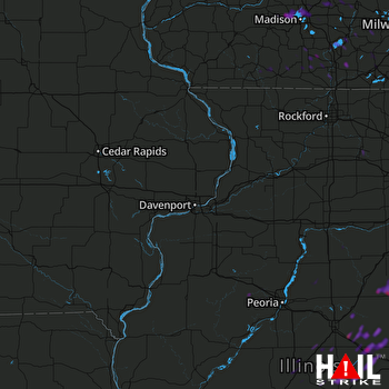 Hail Map Middleton, WI 05-09-2018