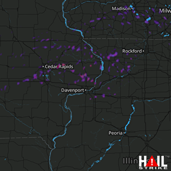 Hail Map Mchenry, IL 05-14-2018