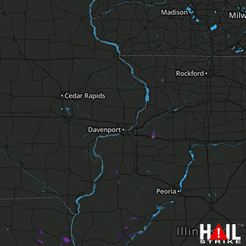 Hail Map Quincy, IL 07-14-2018